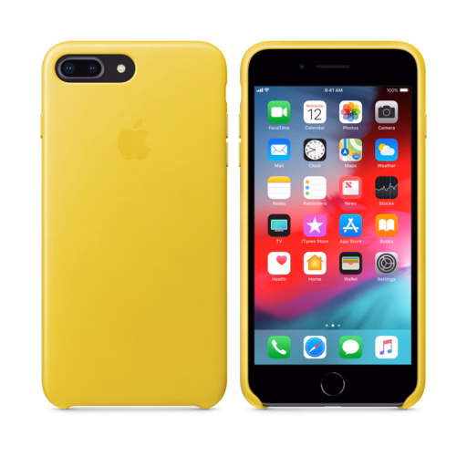 iPhone 8 Plus / 7 Plus Leather Case — Spring Yellow