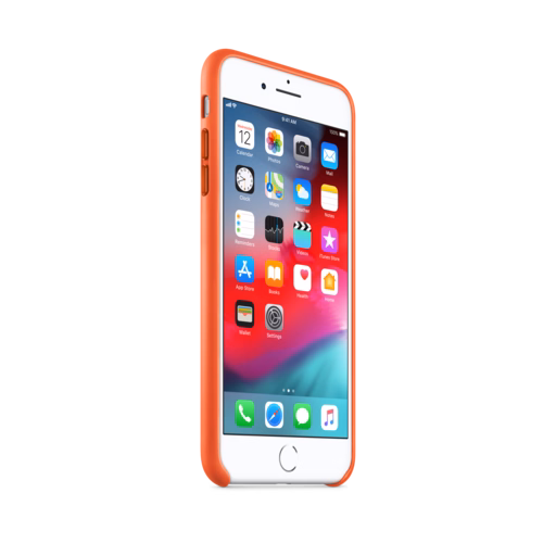 iPhone 8 Plus / 7 Plus Leather Case — Bright Orange