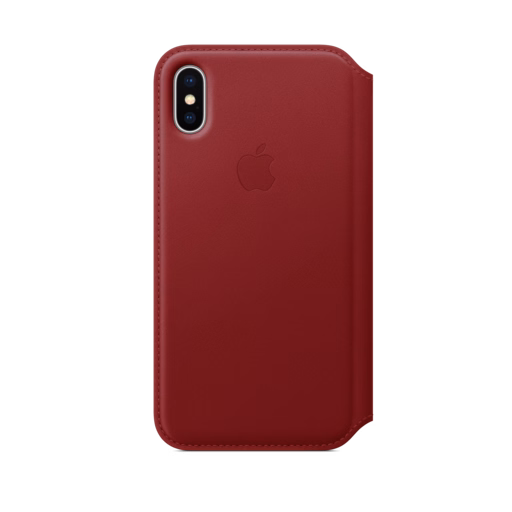 iPhone X Leather Folio — PRODUCT(RED)