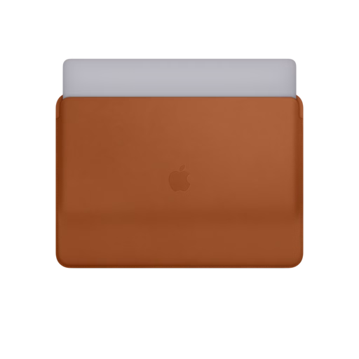 Leather Sleeve for 15″ MacBook Pro — Saddle Brown