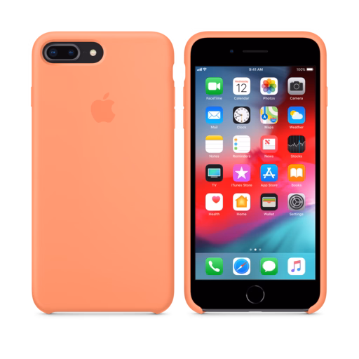 iPhone 8 Plus / 7 Plus Silicone Case — Peach
