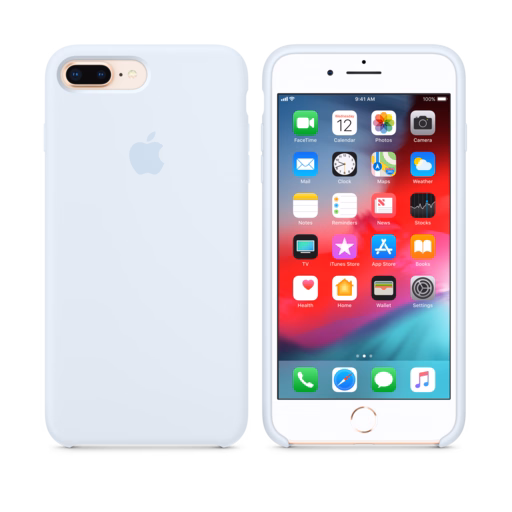 iPhone 8 Plus / 7 Plus Silicone Case — Sky Blue