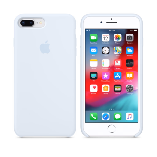 iPhone 8 Plus / 7 Plus Silicone Case — Sky Blue