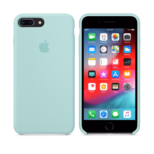 iPhone 8 Plus / 7 Plus Silicone Case — Marine Green