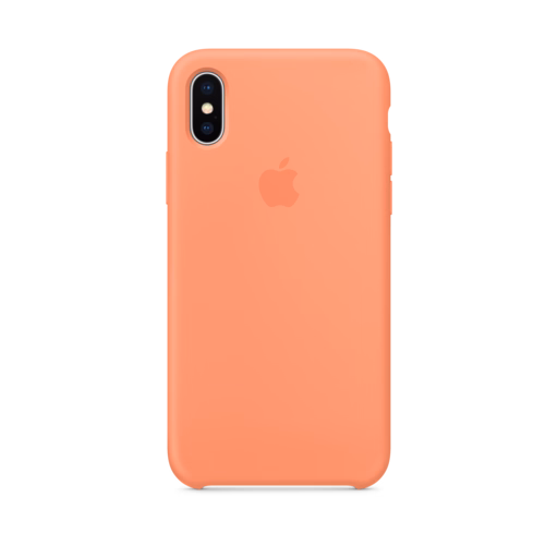 iPhone X Silicone Case — Peach