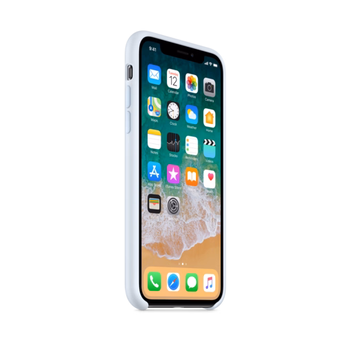 iPhone X Silicone Case — Sky Blue
