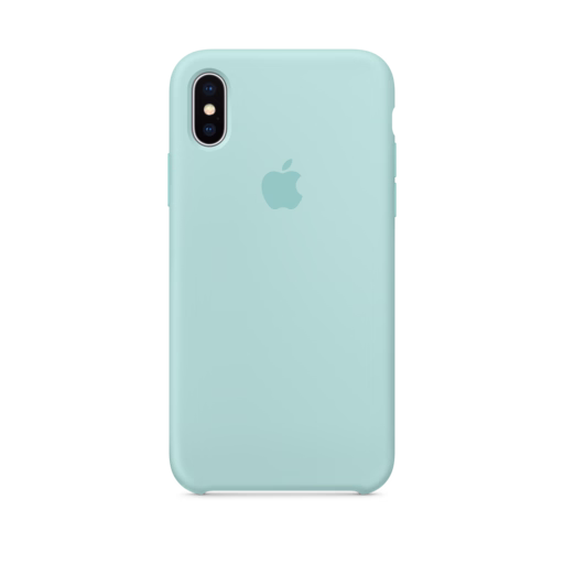 iPhone X Silicone Case — Marine Green