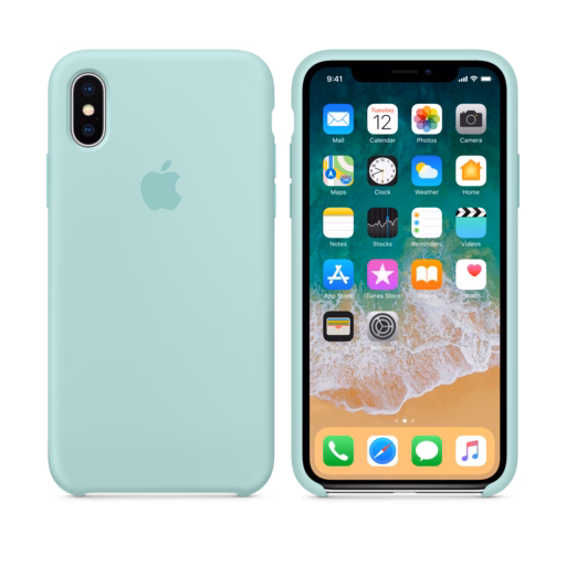 iPhone X Silicone Case — Marine Green