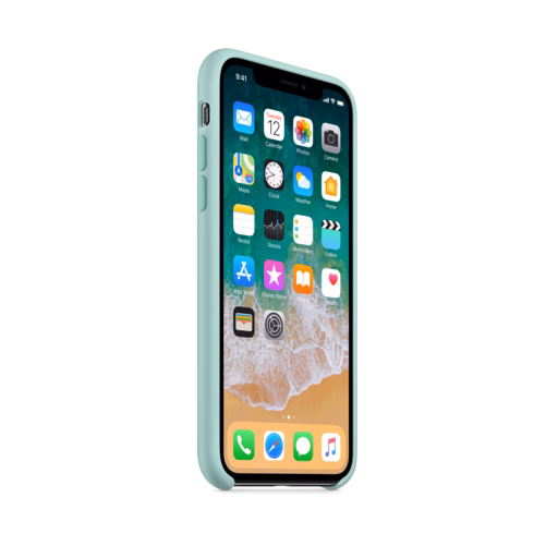 iPhone X Silicone Case — Marine Green