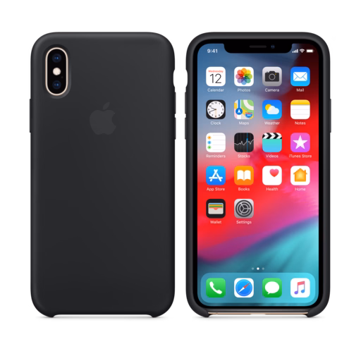 iPhone XS Silicone Case — Black