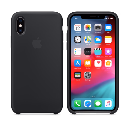 iPhone XS Silicone Case — Black