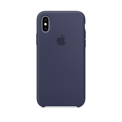 iPhone XS Silicone Case — Midnight Blue