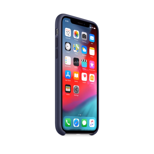 iPhone XS Silicone Case — Midnight Blue