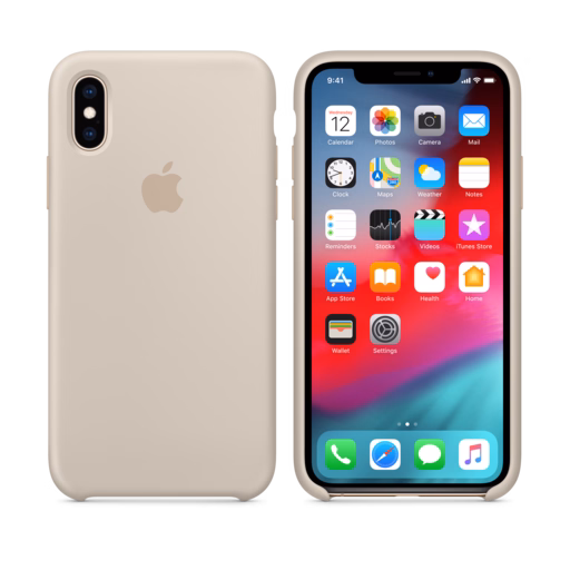 iPhone XS Silicone Case — Stone
