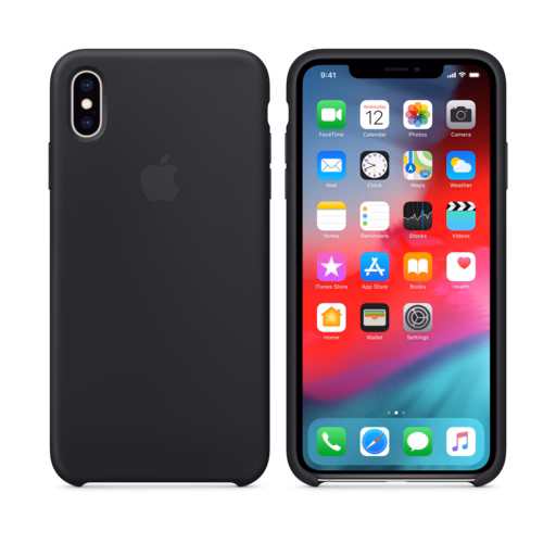 iPhone XS Max Silicone Case — Black