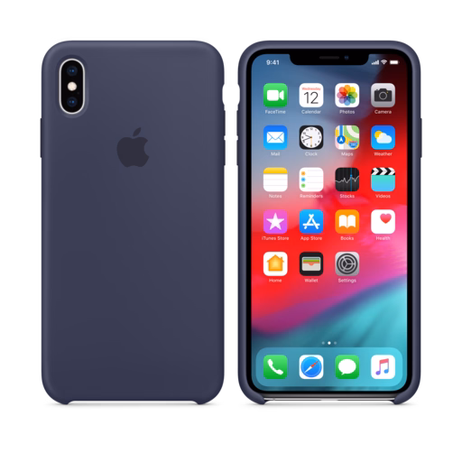 iPhone XS Max Silicone Case — Midnight Blue
