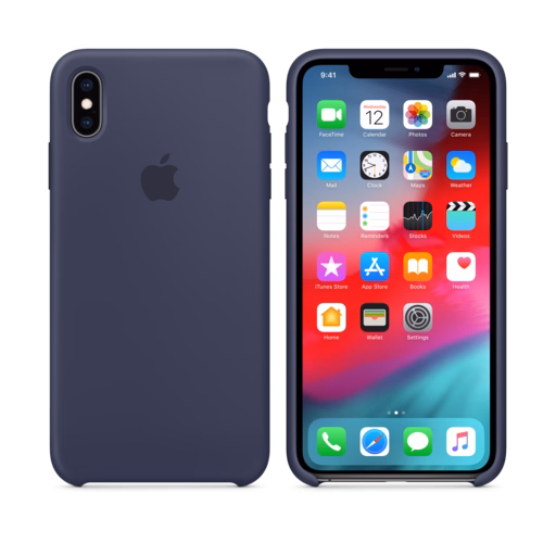 iPhone XS Max Silicone Case — Midnight Blue