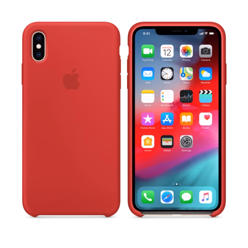 iPhone XS Max Silicone Case — (PRODUCT)RED