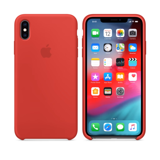 iPhone XS Max Silicone Case — (PRODUCT)RED