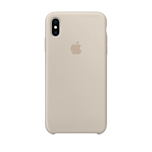 iPhone XS Max Silicone Case — Stone