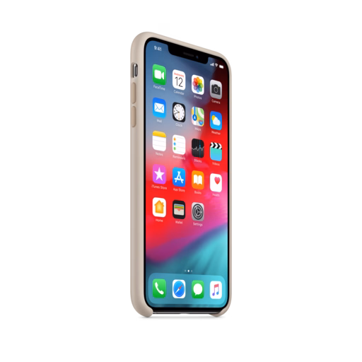 iPhone XS Max Silicone Case — Stone