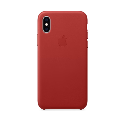 iPhone XS Leather Case — PRODUCT(RED)