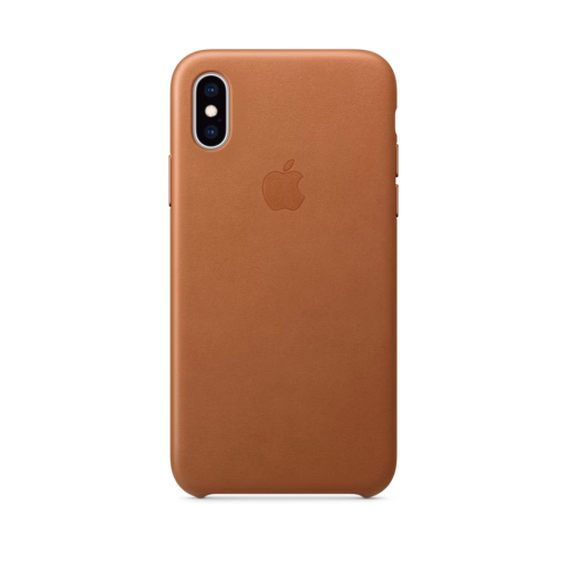 iPhone XS Leather Case — Saddle Brown