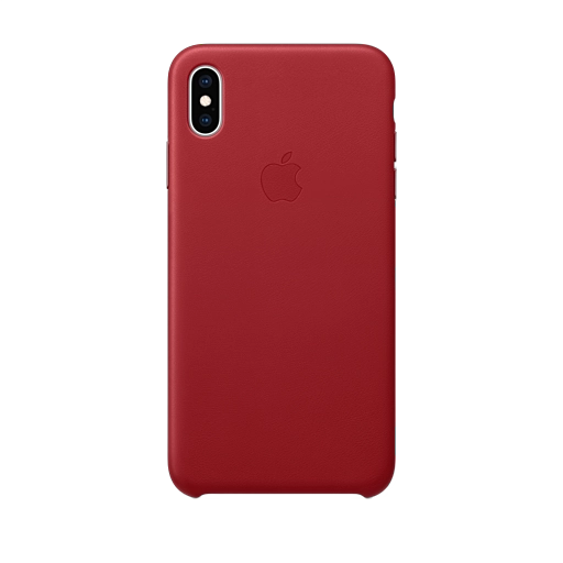 iPhone XS Max Leather Case — (PRODUCT)RED