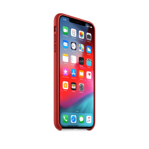 iPhone XS Max Leather Case — (PRODUCT)RED