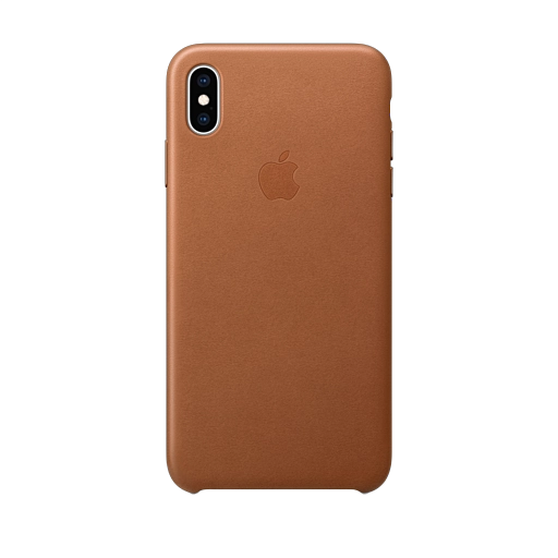 iPhone XS Max Leather Case — Saddle Brown