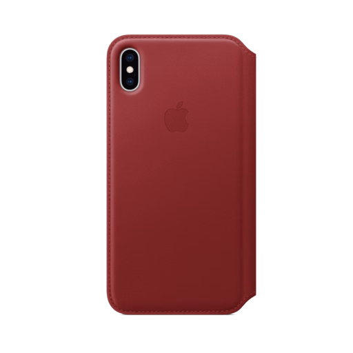iPhone XS Max Leather Folio — PRODUCT(RED)