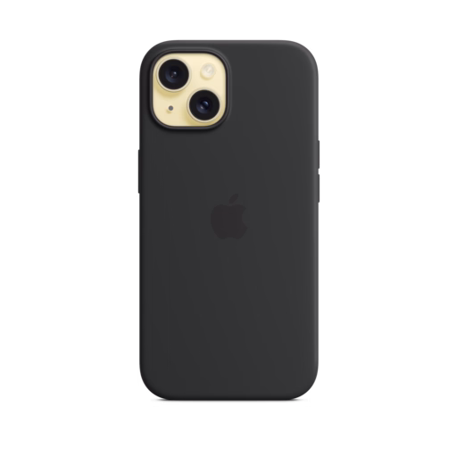 iPhone 15 Silicone Case with MagSafe — Black