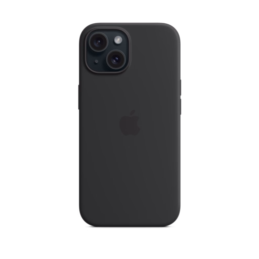 iPhone 15 Silicone Case with MagSafe — Black