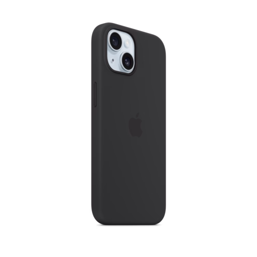 iPhone 15 Silicone Case with MagSafe — Black