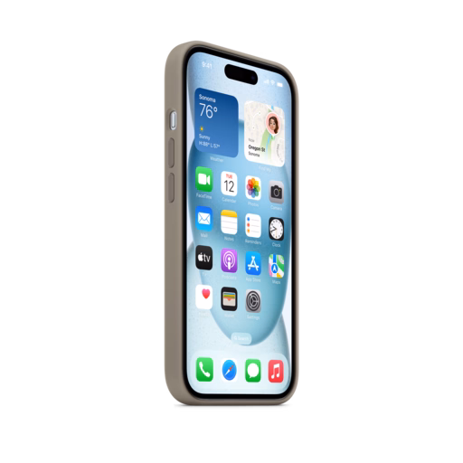 iPhone 15 Silicone Case with MagSafe — Clay