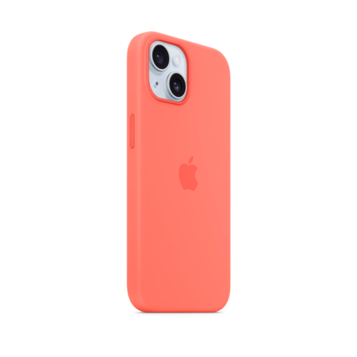 iPhone 15 Silicone Case with MagSafe — Guava