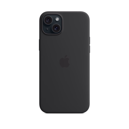 iPhone 15 Plus Silicone Case with MagSafe — Black