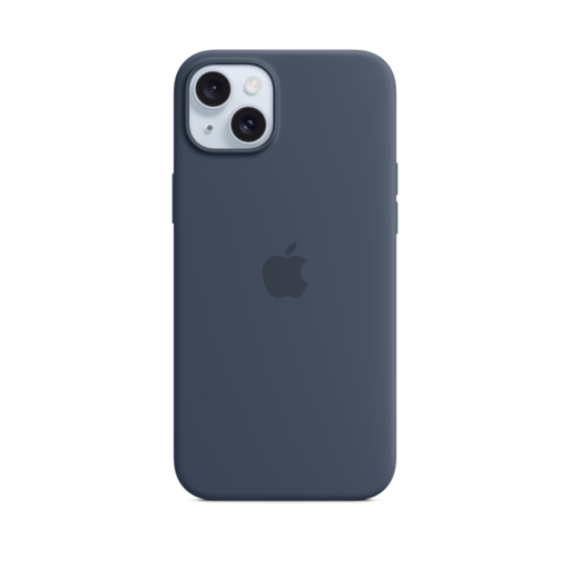 iPhone 15 Plus Silicone Case — Storm Blue