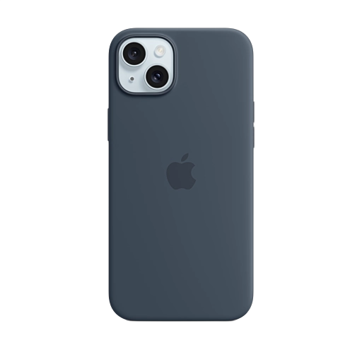 iPhone 15 Plus Silicone Case — Storm Blue