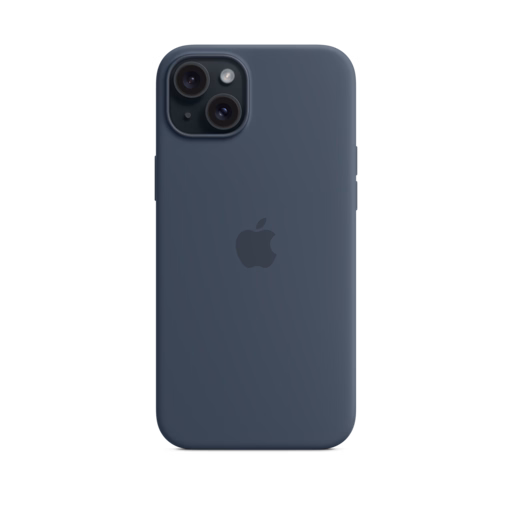 iPhone 15 Plus Silicone Case with MagSafe — Storm Blue