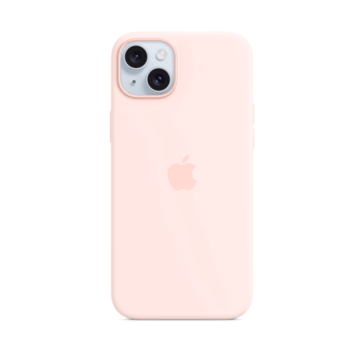 iPhone 15 Plus Silicone Case — Light Pink