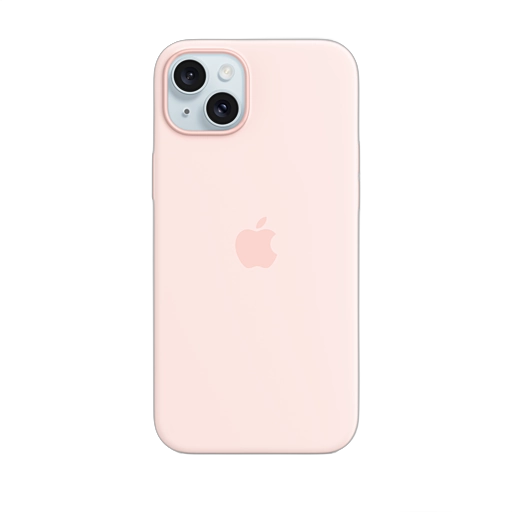 iPhone 15 Plus Silicone Case — Light Pink