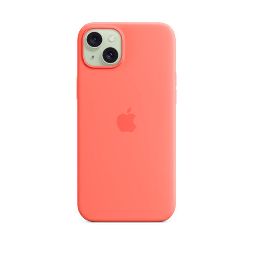 iPhone 15 Plus Silicone Case with MagSafe — Guava
