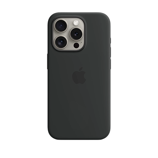 iPhone 15 Pro Silicone Case — Black