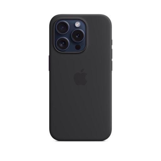 iPhone 15 Pro Silicone Case with MagSafe — Black