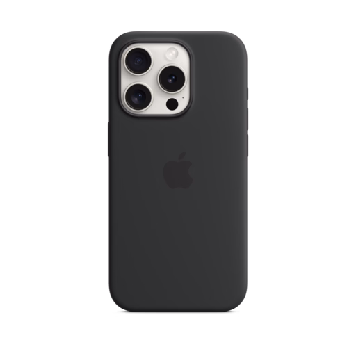 iPhone 15 Pro Silicone Case with MagSafe — Black