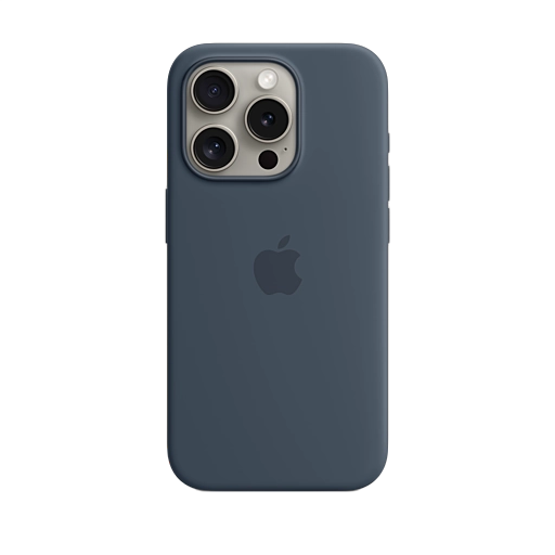 iPhone 15 Pro Silicone Case — Storm Blue
