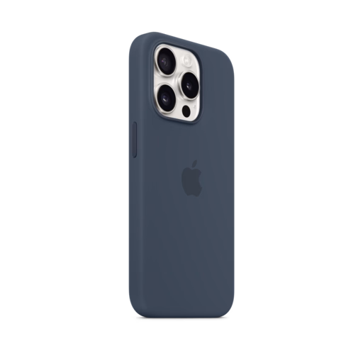 iPhone 15 Pro Silicone Case with MagSafe — Storm Blue