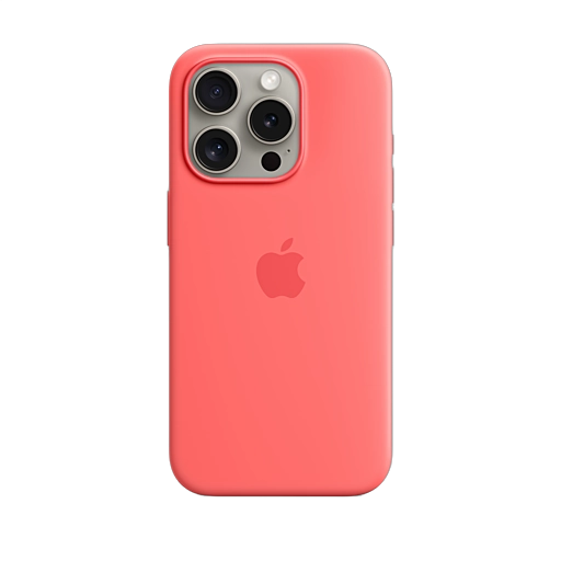 iPhone 15 Pro Silicone Case — Guava