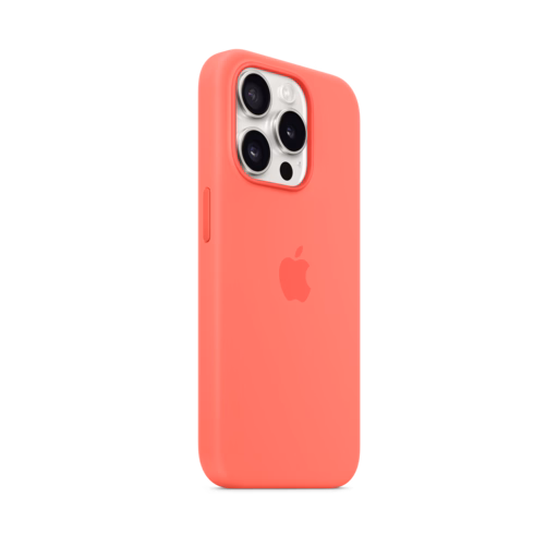 iPhone 15 Pro Silicone Case with MagSafe — Guava